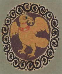 Tapestry-woven roundel from a tunic